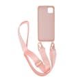 Miniatyrbild 2 av 6: iPhone 11 Pro Max Silikonskal med Rem/Halsband - Rosa