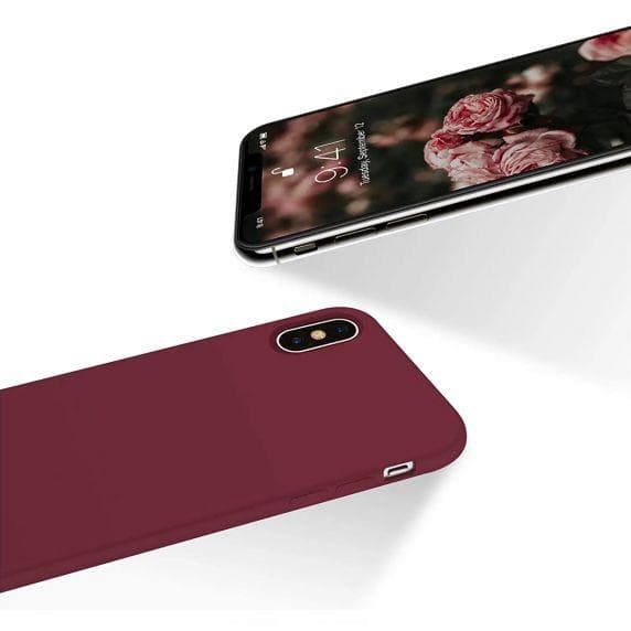 iPhone X/XS Skal - Silikon Röd Rvelon