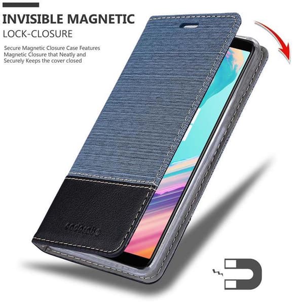 OnePlus 5T Skal Plånboksfodral med magnetisk stängning, ståfunktion och kortficka