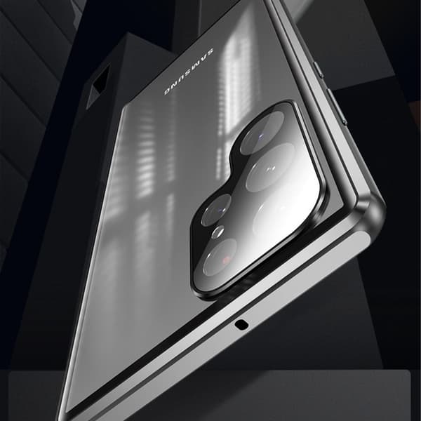 INF Magnetisk tosidig telefondeksel i herdet glass Samsung S22