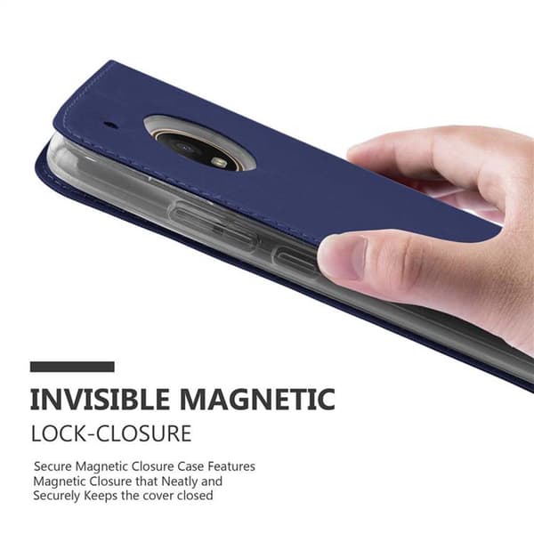Motorola MOTO G5 PLUS Skal Fodral med magnetisk stängning, ståfunktion och kortficka Mobilskydd