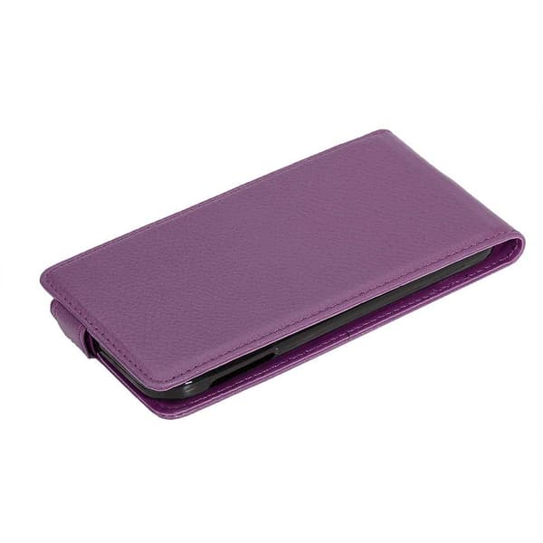 Deksel til Samsung Galaxy J3 2017 Flip Etui laget av strukturert kunstskinn