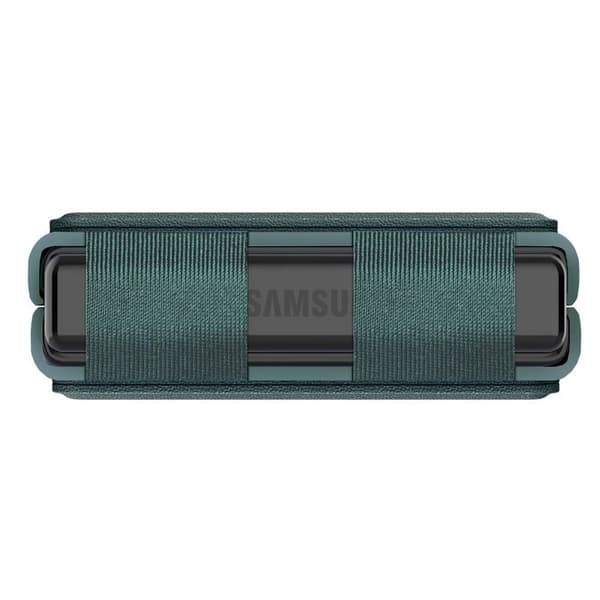 Nillkin Qin vegansk Læder Cover Samsung Galaxy Z Flip 5 - Mørkegrøn
