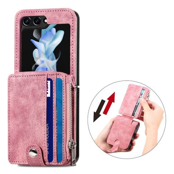 Mobilcover 2i1 Samsung Galaxy Z Flip 5 - Lyserød
