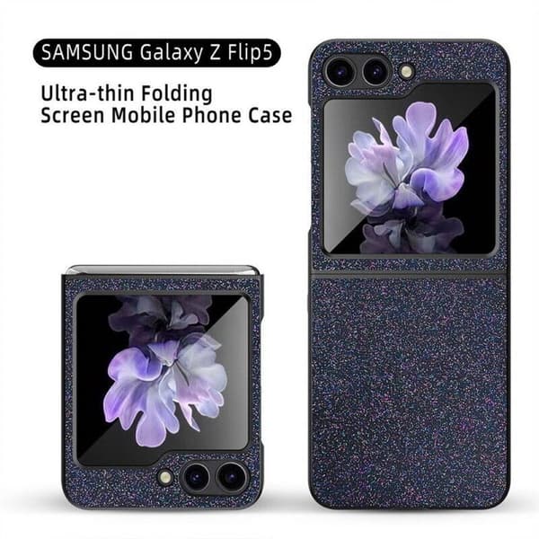 Glitter Case Samsung Galaxy Z Flip 5 - Musta