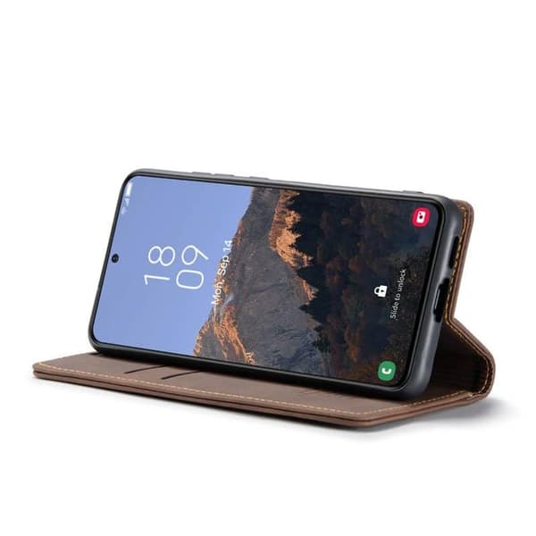 CaseMe Smart Magnet FlipCase Samsung Galaxy S23 FE - Coffee