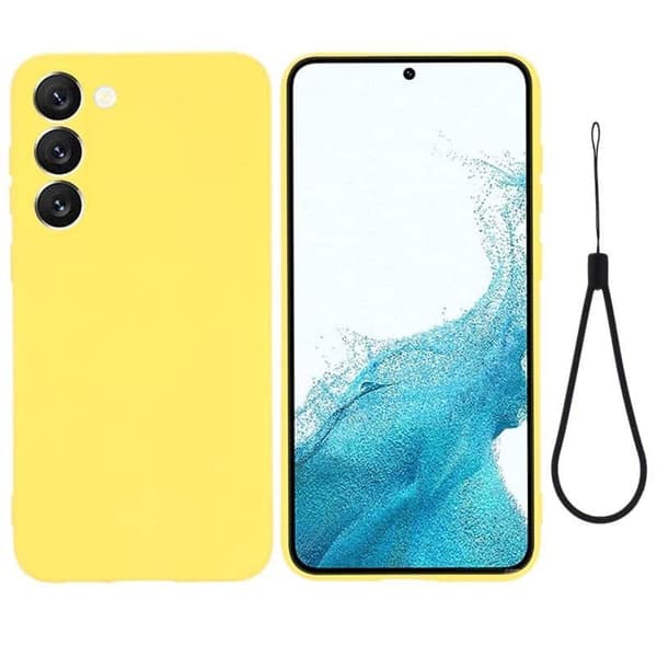 Liquid silikone cover Samsung Galaxy S23 FE - Gul