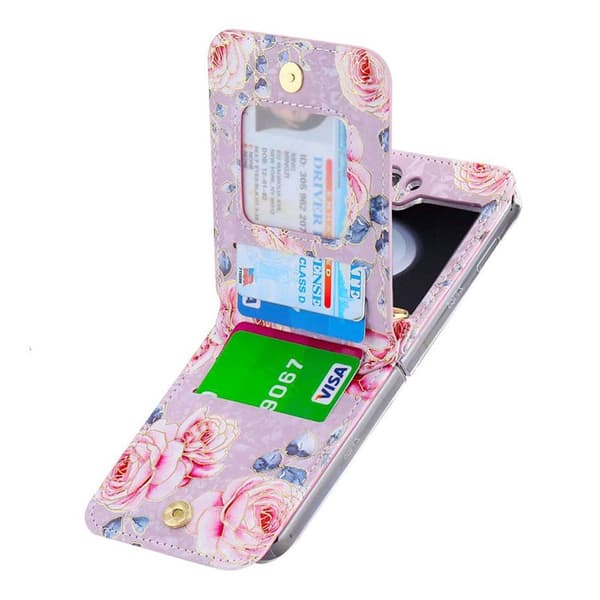 POLA Flower kuori Samsung Galaxy Z Flip 5 - Purple