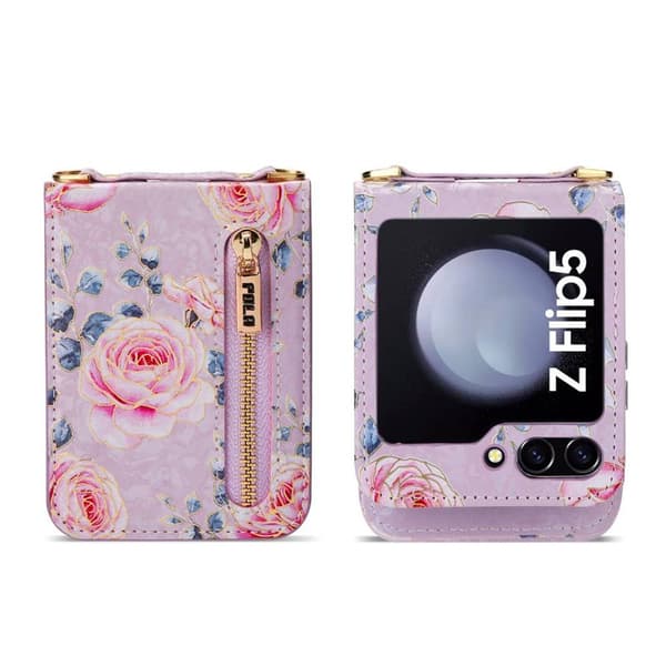 POLA Flower kuori Samsung Galaxy Z Flip 5 - Purple