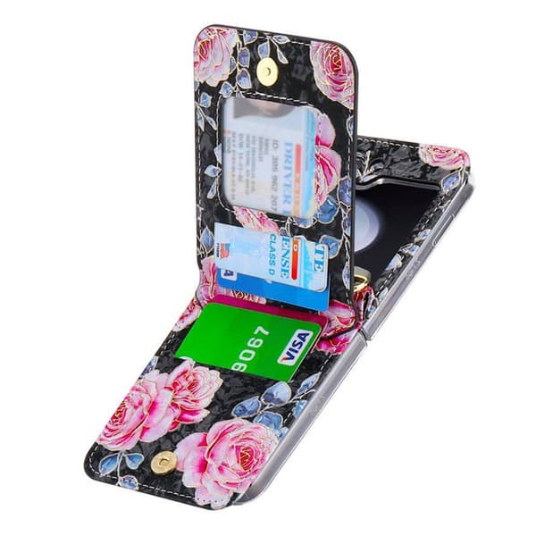 POLA Flower deksel Samsung Galaxy Z Flip 5 - Black