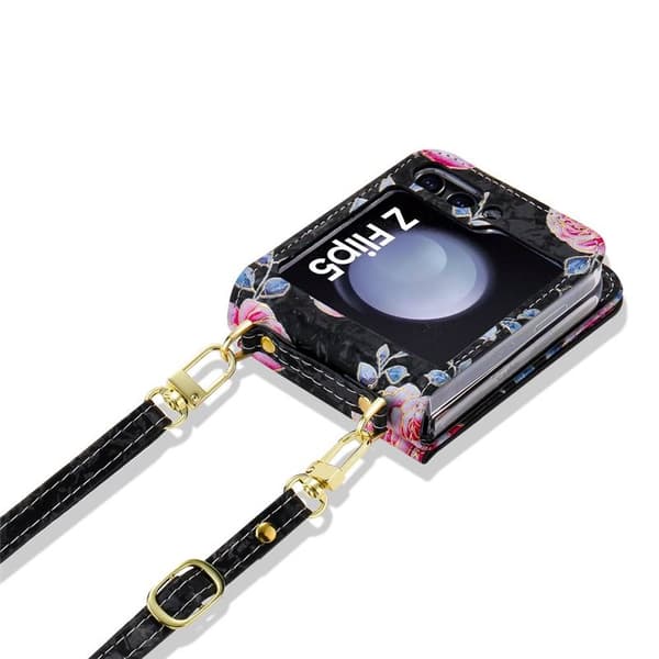 POLA Flower deksel Samsung Galaxy Z Flip 5 - Black