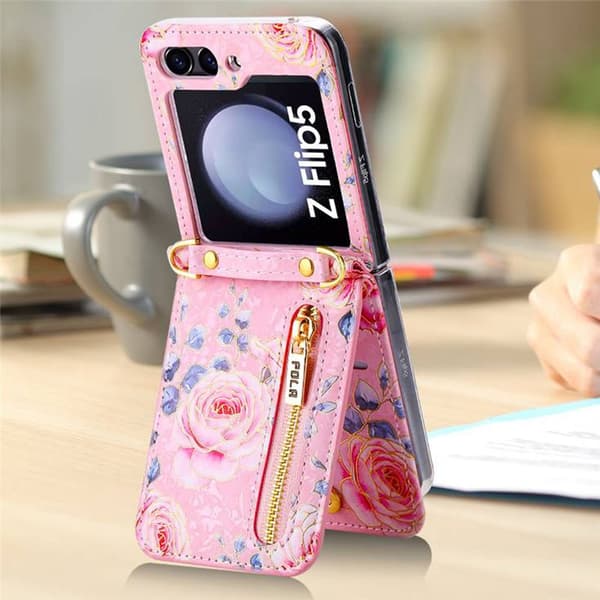 POLA Flower kuori Samsung Galaxy Z Flip 5 - Pink