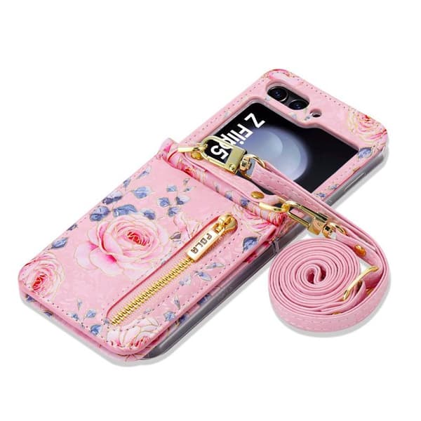 POLA Flower kuori Samsung Galaxy Z Flip 5 - Pink