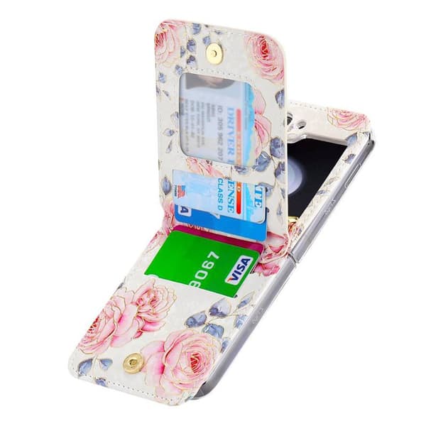 POLA Flower fodral Samsung Galaxy Z Flip 5 - White