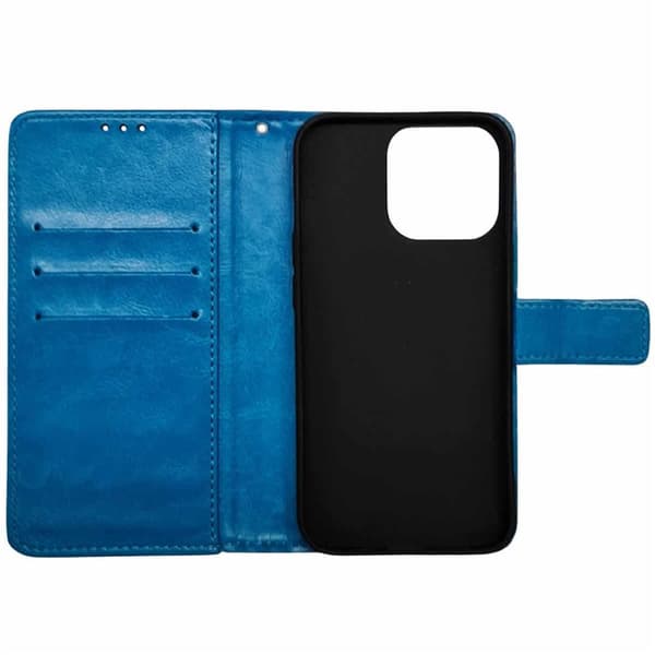 Lompakkokotelo 3-kortti Apple iPhone 15 - Vaaleansininen
