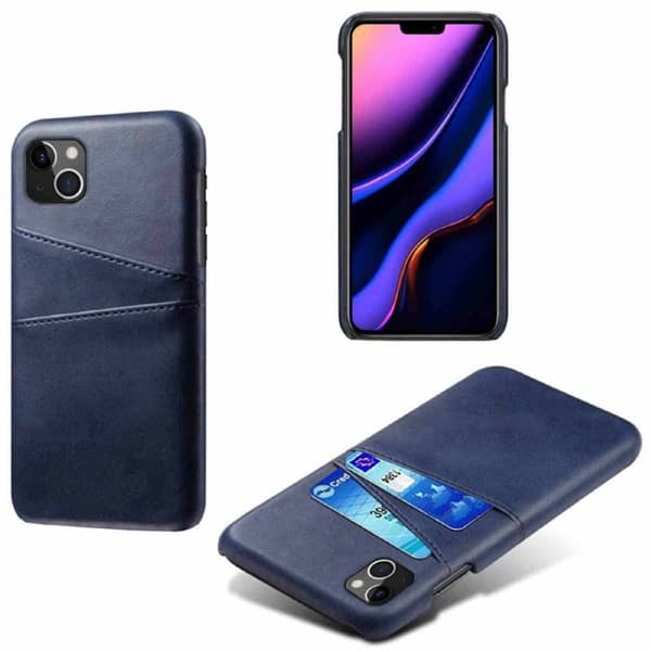 Retro deksel med kort Apple iPhone 15 - Blå