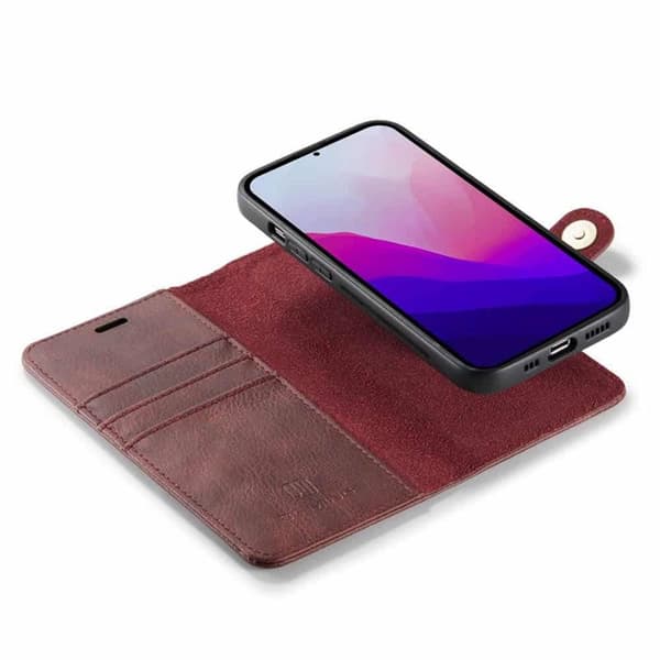Lommeboketui DG-Ming 2i1 Apple iPhone 15 - Rød