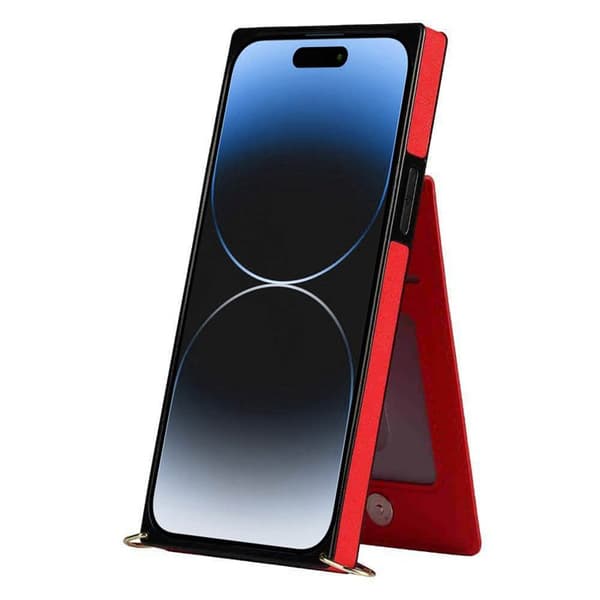 Zipper halskæde cover Apple iPhone 15 Plus - Rød
