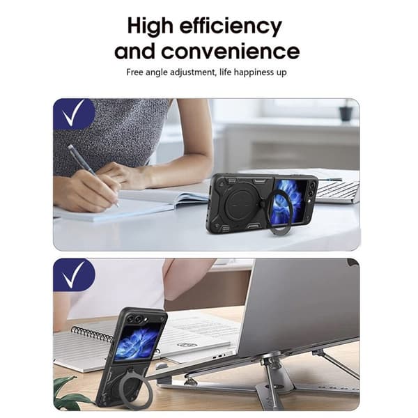 Magnetic Ring deksel Samsung Galaxy Z Flip 5 - Svart