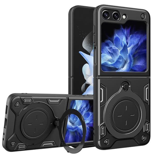 Magnetic Ring deksel Samsung Galaxy Z Flip 5 - Svart