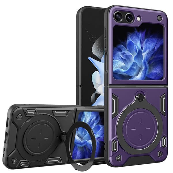 Magnetic Ring cover Samsung Galaxy Z Flip 5 - Lilla
