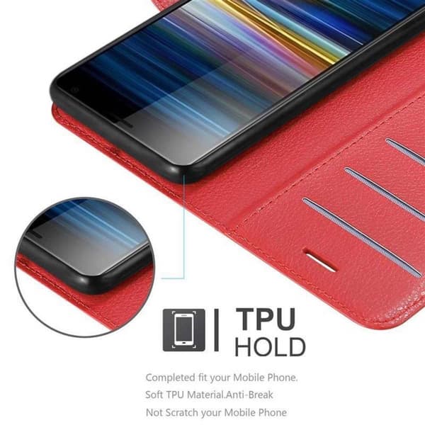 Sony Xperia L3 Suojakotelo Lompakkokotelo Matkapuhelinkotelo Suojakuori jossa magneettisuljenta, jalusta-toiminto ja korttitasku