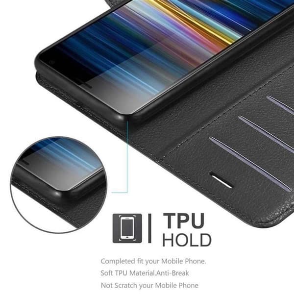 Sony Xperia L3 Suojakotelo Lompakkokotelo Matkapuhelinkotelo Suojakuori jossa magneettisuljenta, jalusta-toiminto ja korttitasku
