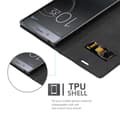 Miniatyrbilde 11 av 11: Lommebokdeksel til Sony Xperia XZ1 COMPACT Deksel med magnetisk lukking, stativfunksjon og kortlomme