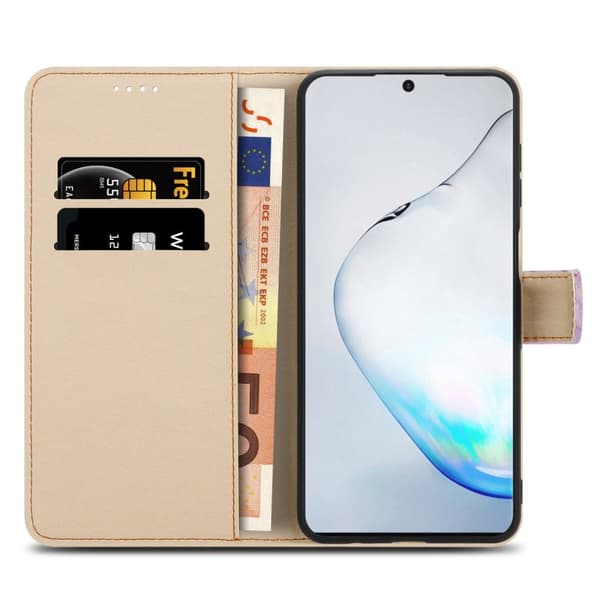 Samsung Galaxy NOTE 10 PLUS Suojakotelo Lompakkokotelo Matkapuhelinkotelo Suojakuori jossa on magneettisuljenta, jalusta ja korttipaikka