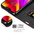 Miniatyrbilde 3 av 8: Lommebokdeksel til LG G7 ThinQ / FIT / ONE Deksel med magnetisk lukking, stativfunksjon og kortlomme
