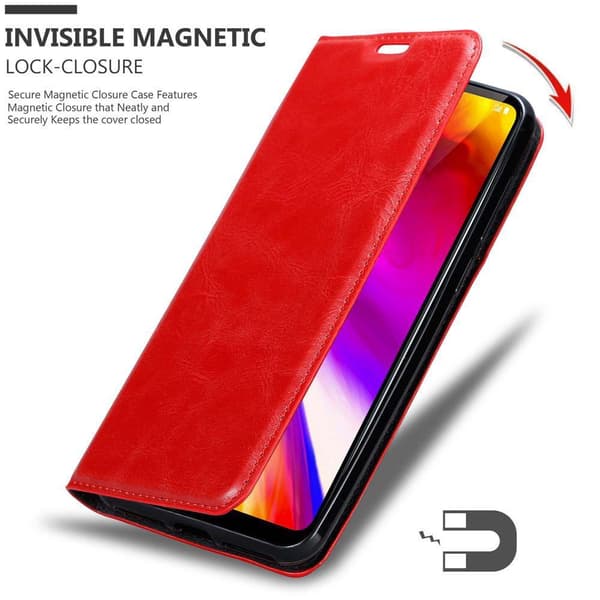 Lommebokdeksel til LG G7 ThinQ / FIT / ONE Deksel med magnetisk lukking, stativfunksjon og kortlomme