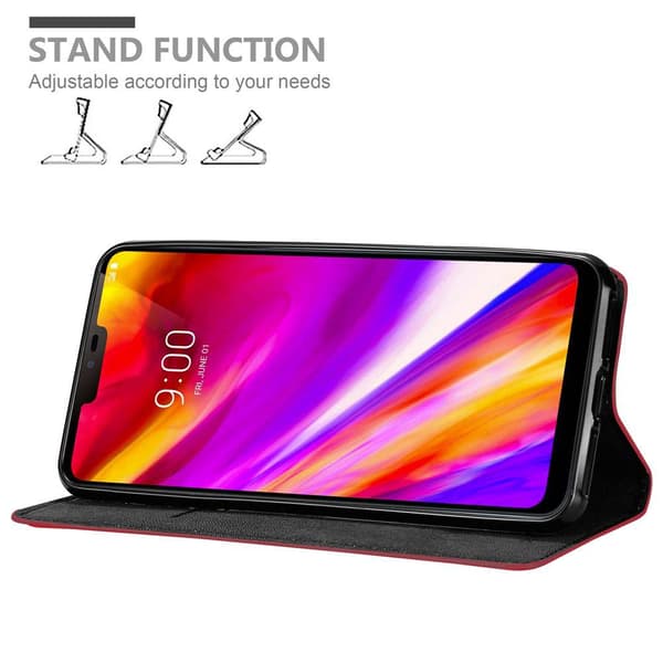 Lommebokdeksel til LG G7 ThinQ / FIT / ONE Deksel med magnetisk lukking, stativfunksjon og kortlomme