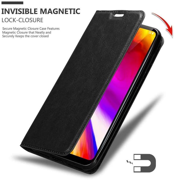 Lommebokdeksel til LG G7 ThinQ / FIT / ONE Deksel med magnetisk lukking, stativfunksjon og kortlomme