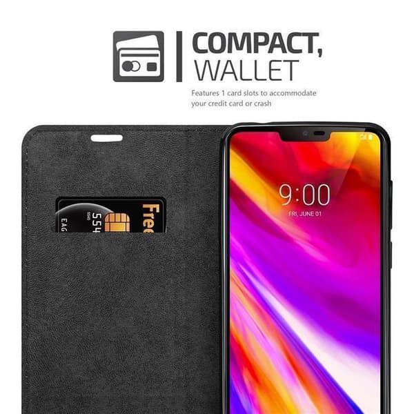Lommebokdeksel til LG G7 ThinQ / FIT / ONE Deksel med magnetisk lukking, stativfunksjon og kortlomme