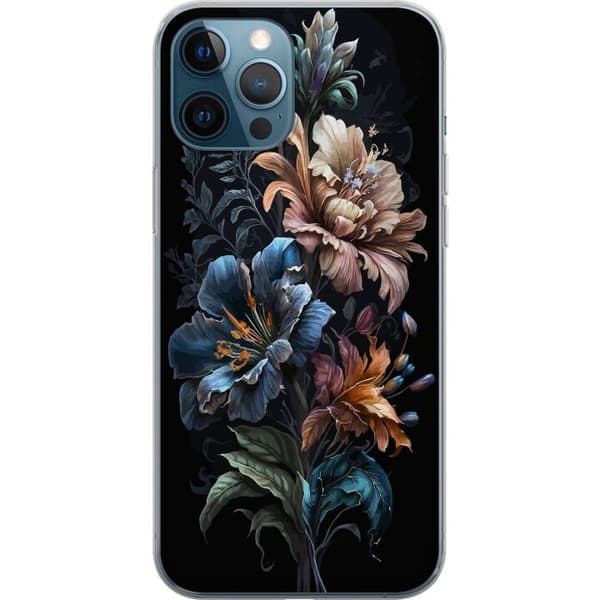 Apple iPhone 12 Pro Läpinäkyvä kuori Kukat