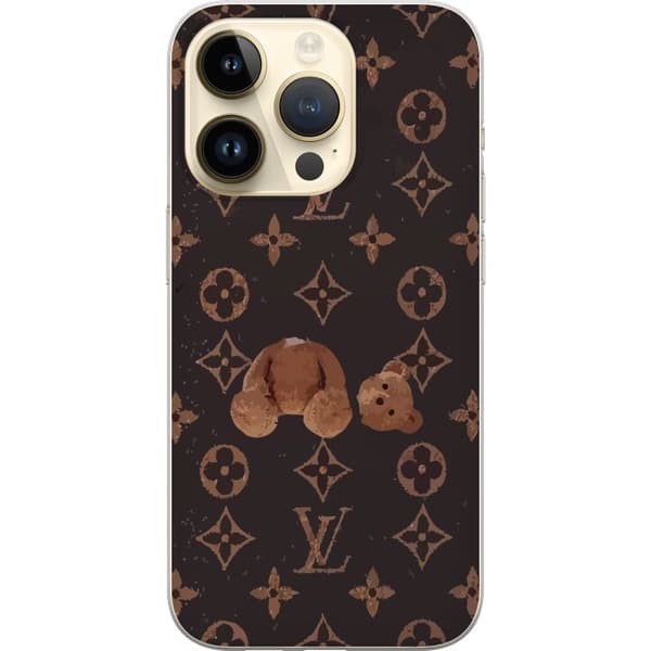 Apple iPhone 14 Pro Genomskinligt Skal LV Dead Teddybear