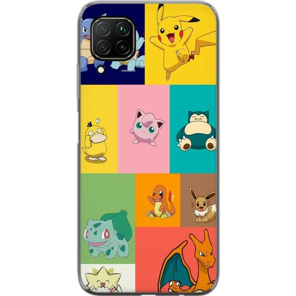 Huawei P40 lite Läpinäkyvä kuori Pokémont
