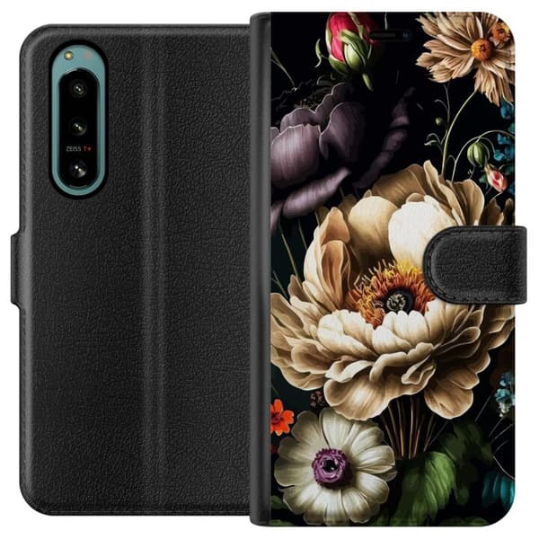 Sony Xperia 5 IV Lompakkokotelo Kukat