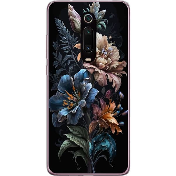 Xiaomi Mi 9T Pro  Genomskinligt Skal Blommor