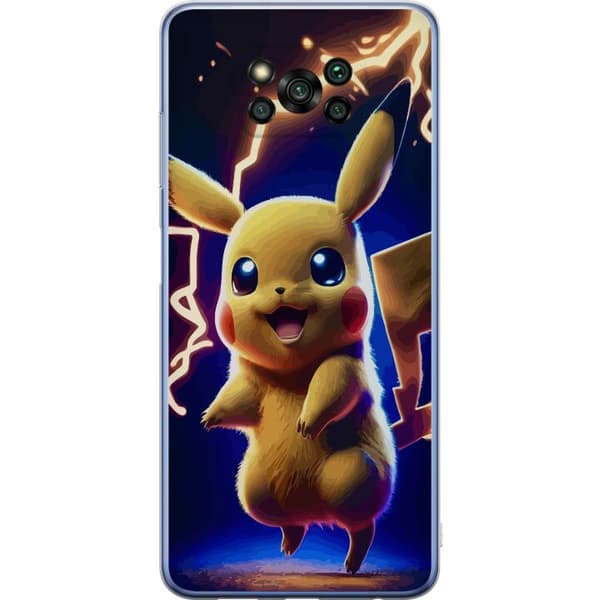 Xiaomi Poco X3 Pro Gennemsigtig cover Pikachu