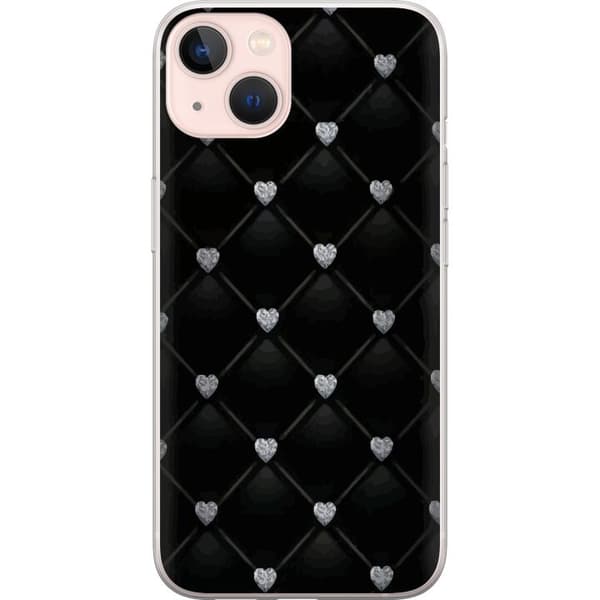 Apple iPhone 13 Gjennomsiktig deksel Hjert Diamond