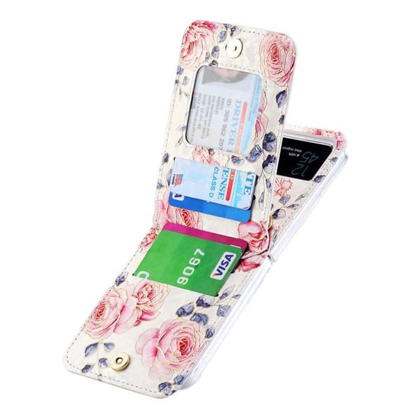 POLA Flower cover Samsung Galaxy Z Flip 4 - White