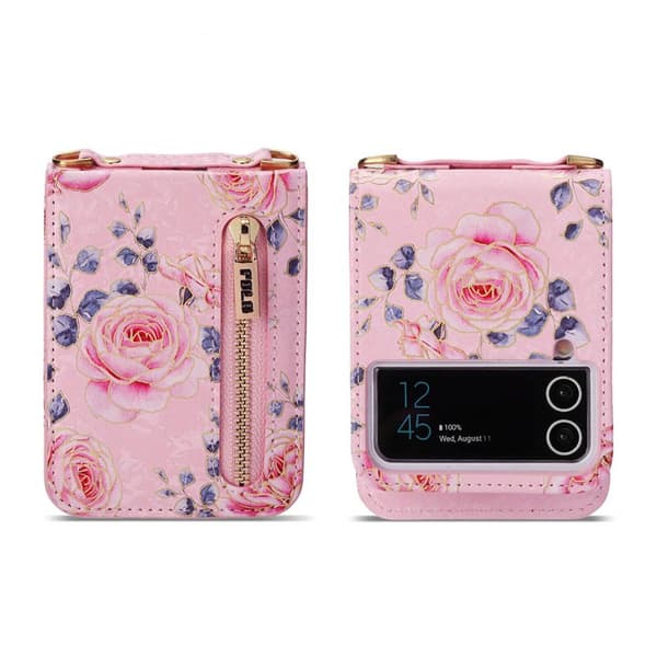 POLA Flower cover Samsung Galaxy Z Flip 4 - Pink