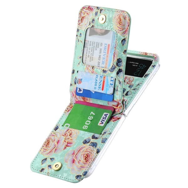 POLA Flower cover Samsung Galaxy Z Flip 4 - Cyan