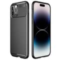 Miniatyrbilde 1 av 2: Carbon silikon deksel Apple iPhone 15 Pro - Svart