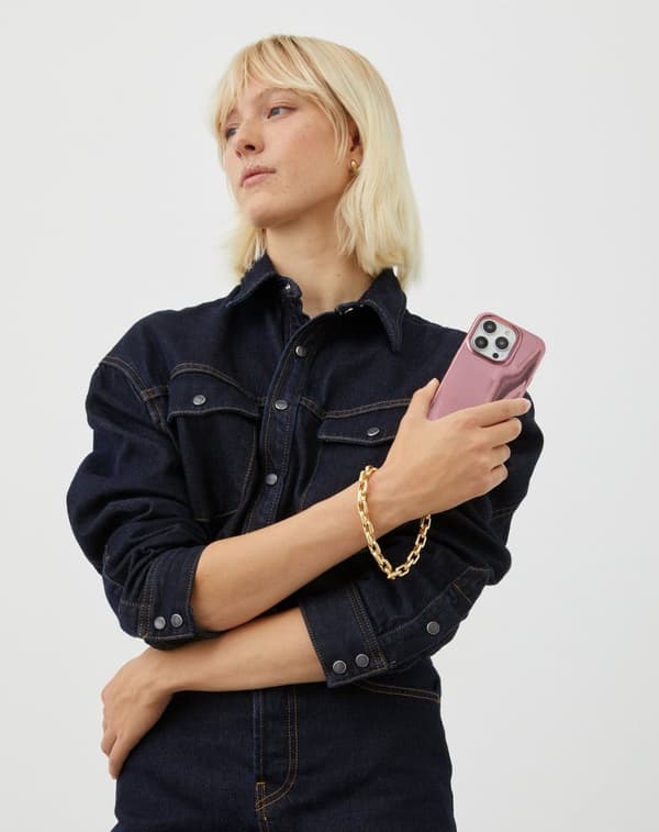 Mirror Case iPhone 13 / 14 Mirror Rose Pink