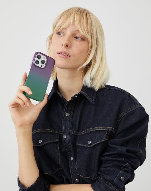 Clear Case iPhone 14 Pro Fluorite Ombre