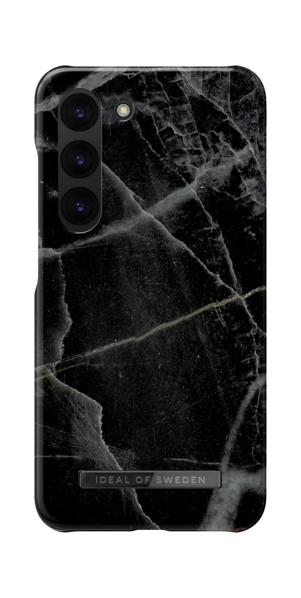 Printed Case Galaxy S23 Plus Black Thunder Marble