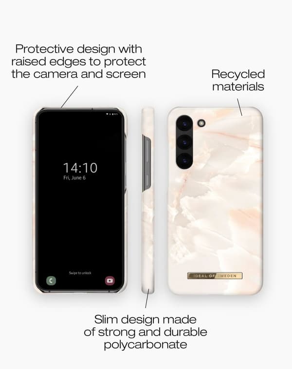 Printed Case Galaxy S23 Rose Pearl Marble