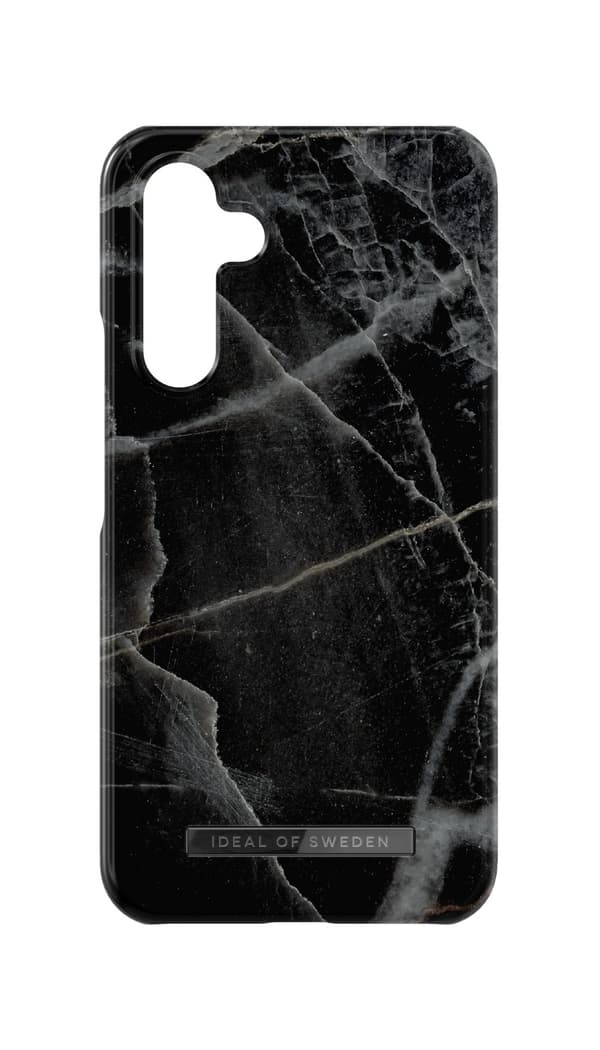 Printed Case Galaxy A54 Black Thunder Marble
